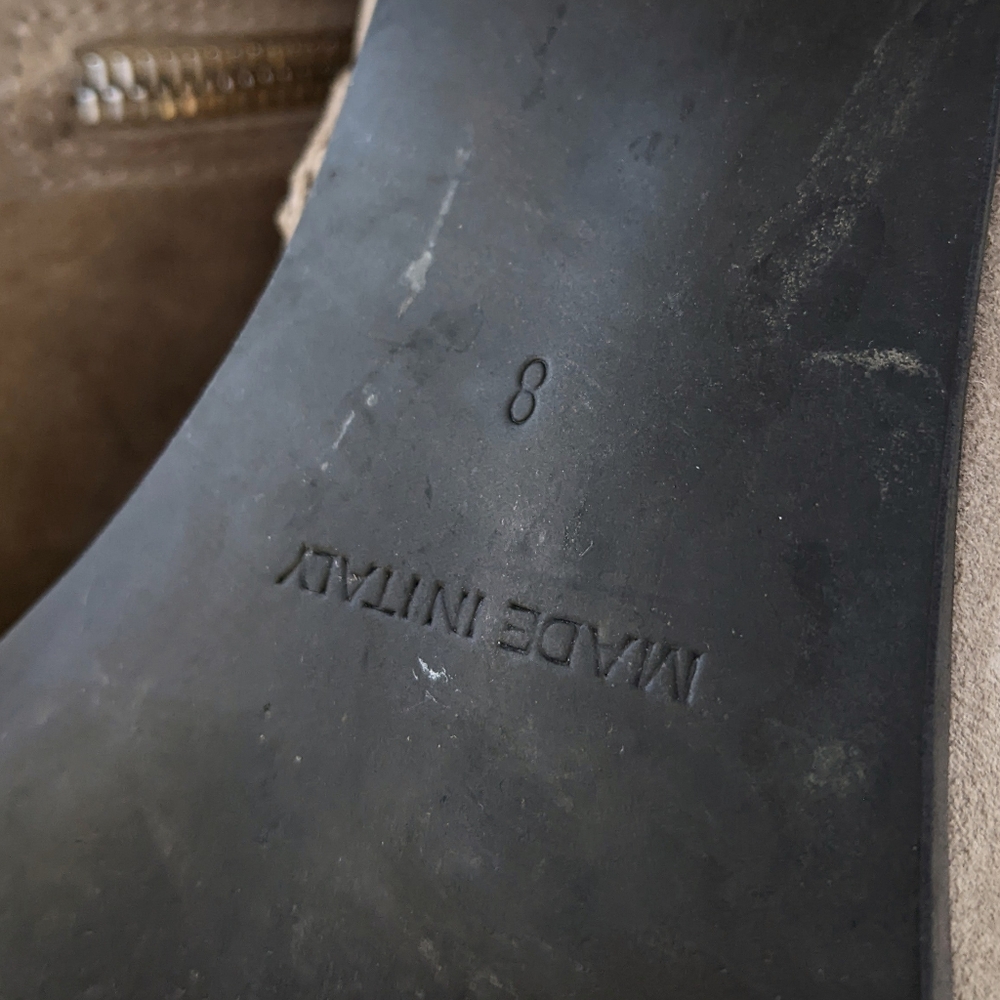 Everlane The Boss Gray Suede Leather Boots | Size 8 - Picture 11 of 11